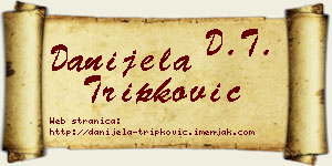 Danijela Tripković vizit kartica